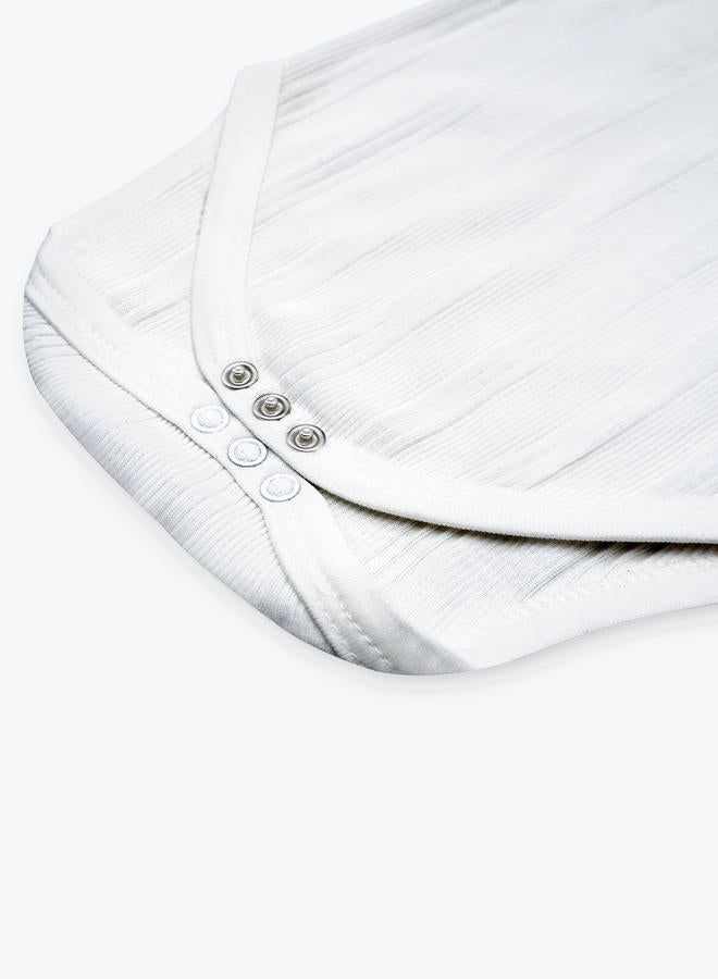 Babies Basic Pack of 3 - Super Combed Cotton Sleeveless Bodysuit - Image 4